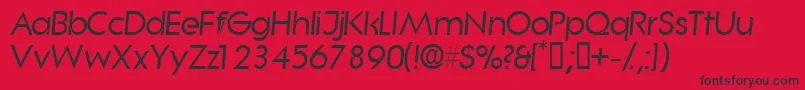 SaborsskItalic Font – Black Fonts on Red Background