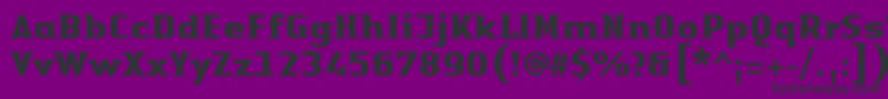 fuente LinotypeAuthenticSmallSerifBold – Fuentes Negras Sobre Fondo Morado