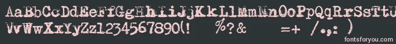 RemingtonRiviera2007 Font – Pink Fonts on Black Background