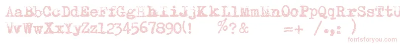 Шрифт RemingtonRiviera2007 – розовые шрифты