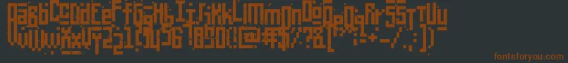 PixelicWar Font – Brown Fonts on Black Background