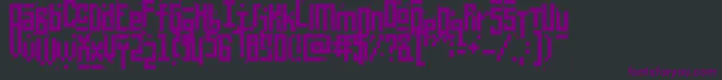 PixelicWar Font – Purple Fonts on Black Background