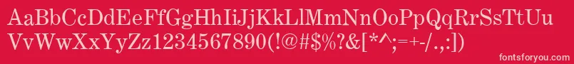 CenturyExpandedRegular Font – Pink Fonts on Red Background