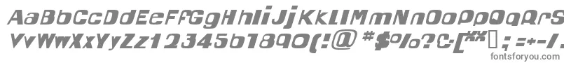 フォントQuel – 白い背景に灰色の文字