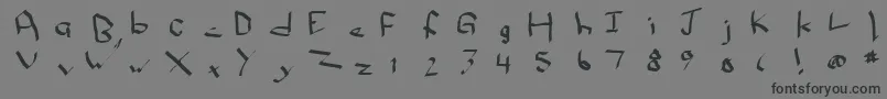 Qwikn Font – Black Fonts on Gray Background