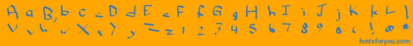 Más sobre la fuente Qwikn fuente Qwikn – Fuentes Azules Sobre Fondo Naranja