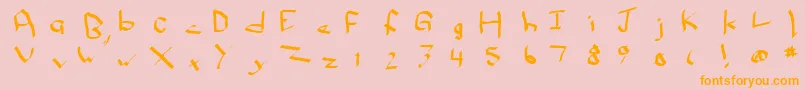 More about Qwikn Font Qwikn Font – Orange Fonts on Pink Background