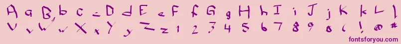 More about Qwikn Font Qwikn Font – Purple Fonts on Pink Background