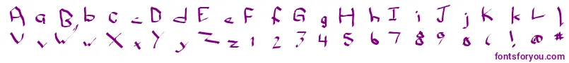 Qwikn-Schriftart – Violette Schriften