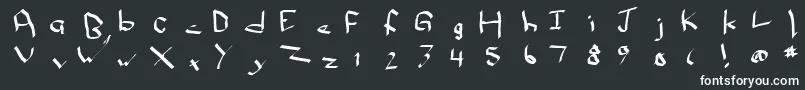 Qwikn Font – White Fonts on Black Background
