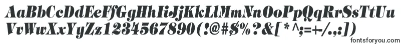 Шрифт TimpaniHeavyItalicCn – шрифты с фиксированной шириной