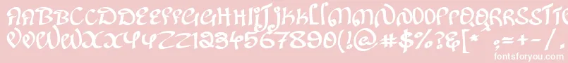 KanglishRegular Font – White Fonts on Pink Background