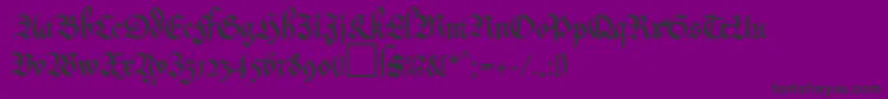 MaGkursiv2Db Font – Black Fonts on Purple Background