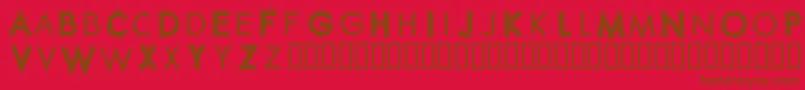 Czcionka RippleCrumb – brązowe czcionki na czerwonym tle