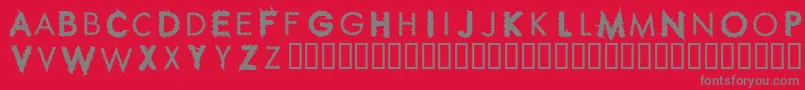 RippleCrumb Font – Gray Fonts on Red Background