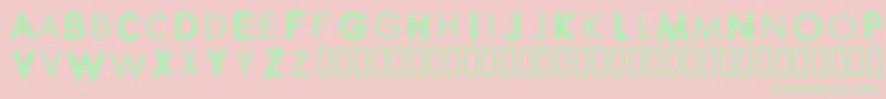 Czcionka RippleCrumb – zielone czcionki na różowym tle