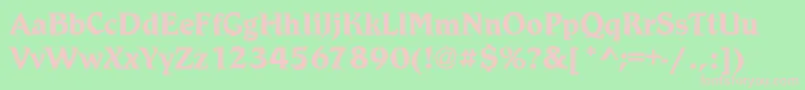 RobinsonBold Font – Pink Fonts on Green Background