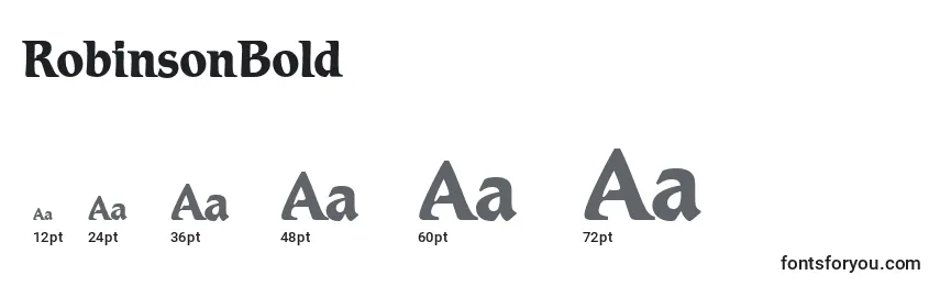 RobinsonBold Font Sizes