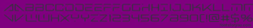 Bansheepilot Font – Black Fonts on Purple Background