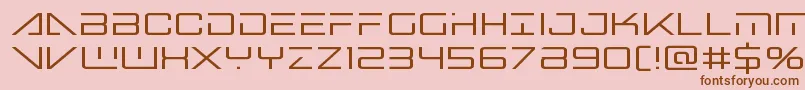 Bansheepilot Font – Brown Fonts on Pink Background