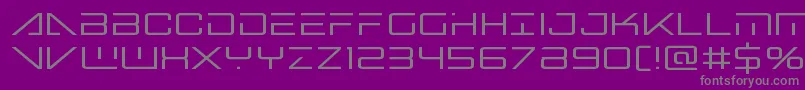 Bansheepilot Font – Gray Fonts on Purple Background