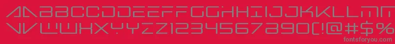 Bansheepilot Font – Gray Fonts on Red Background