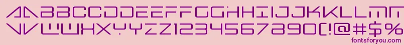 Bansheepilot Font – Purple Fonts on Pink Background