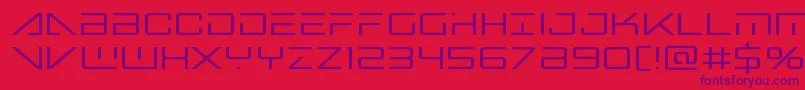 Bansheepilot Font – Purple Fonts on Red Background