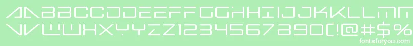 Bansheepilot Font – White Fonts on Green Background