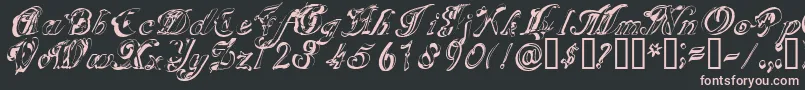 Scrig Font – Pink Fonts on Black Background