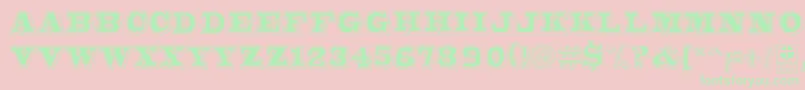 Więcej informacji o czcionce Bro4dDemo Czcionka Bro4dDemo – zielone czcionki na różowym tle
