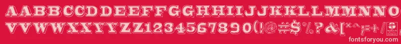 More about Bro4dDemo Font Bro4dDemo Font – Pink Fonts on Red Background