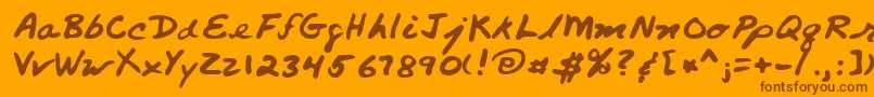 Подробнее о шрифте Lehn260 Шрифт Lehn260 – коричневые шрифты на оранжевом фоне