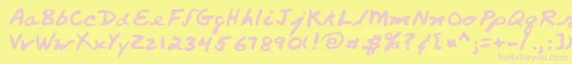 Saiba mais sobre a fonte Lehn260 Fonte Lehn260 – fontes rosa em um fundo amarelo