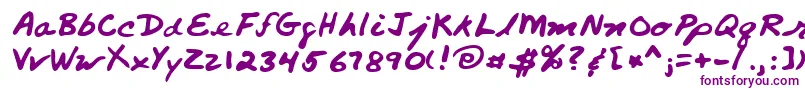 Lehn260 Font – Purple Fonts on White Background