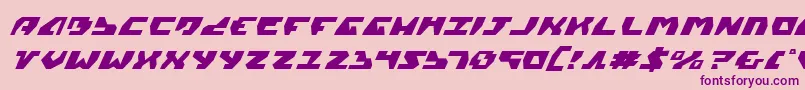 En savoir plus sur la police GyrfalconItalic Police GyrfalconItalic – polices violettes sur fond rose