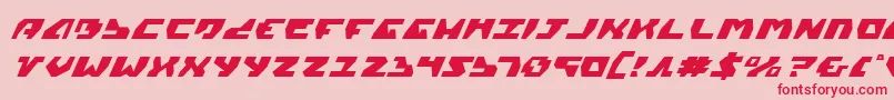 GyrfalconItalic Font – Red Fonts on Pink Background