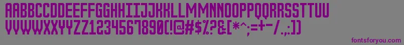TheOutboxSt Font – Purple Fonts on Gray Background