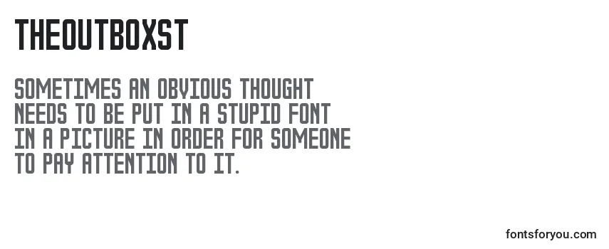 TheOutboxSt Font