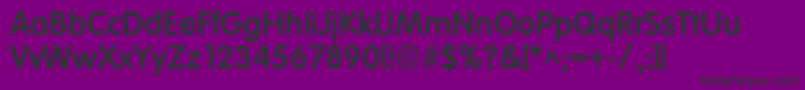 VolkswagenhBold Font – Black Fonts on Purple Background