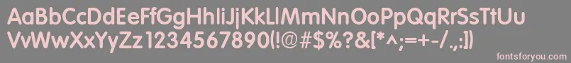 VolkswagenhBold Font – Pink Fonts on Gray Background