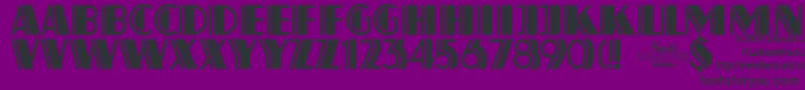 Atlas ffy Font – Black Fonts on Purple Background