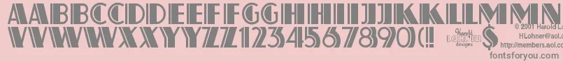 Atlas ffy Font – Gray Fonts on Pink Background