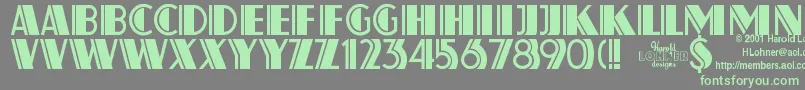 More about Atlas ffy Font Atlas ffy Font – Green Fonts on Gray Background