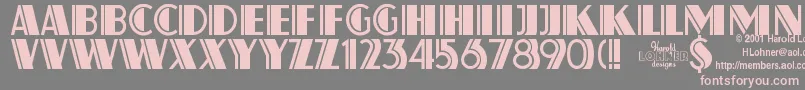 Atlas ffy Font – Pink Fonts on Gray Background