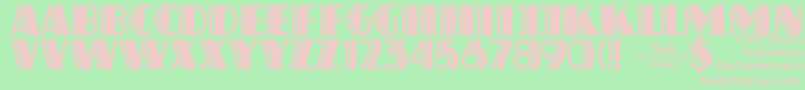 Atlas ffy Font – Pink Fonts on Green Background