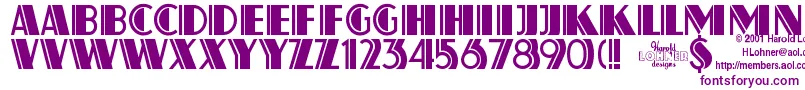 Atlas ffy Font – Purple Fonts on White Background