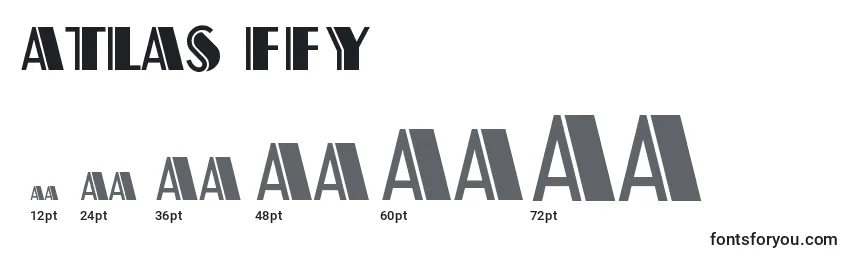 Размеры шрифта Atlas ffy