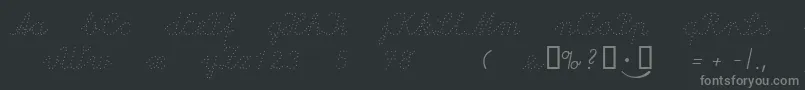 Lapunkt Font – Gray Fonts on Black Background