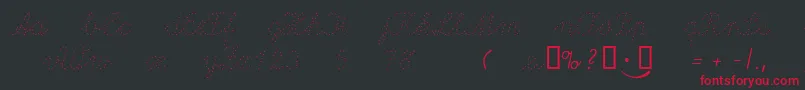 Шрифт Lapunkt – красные шрифты на чёрном фоне